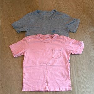 Vineyard Vines Pink and Gray Short Sleeve Tees